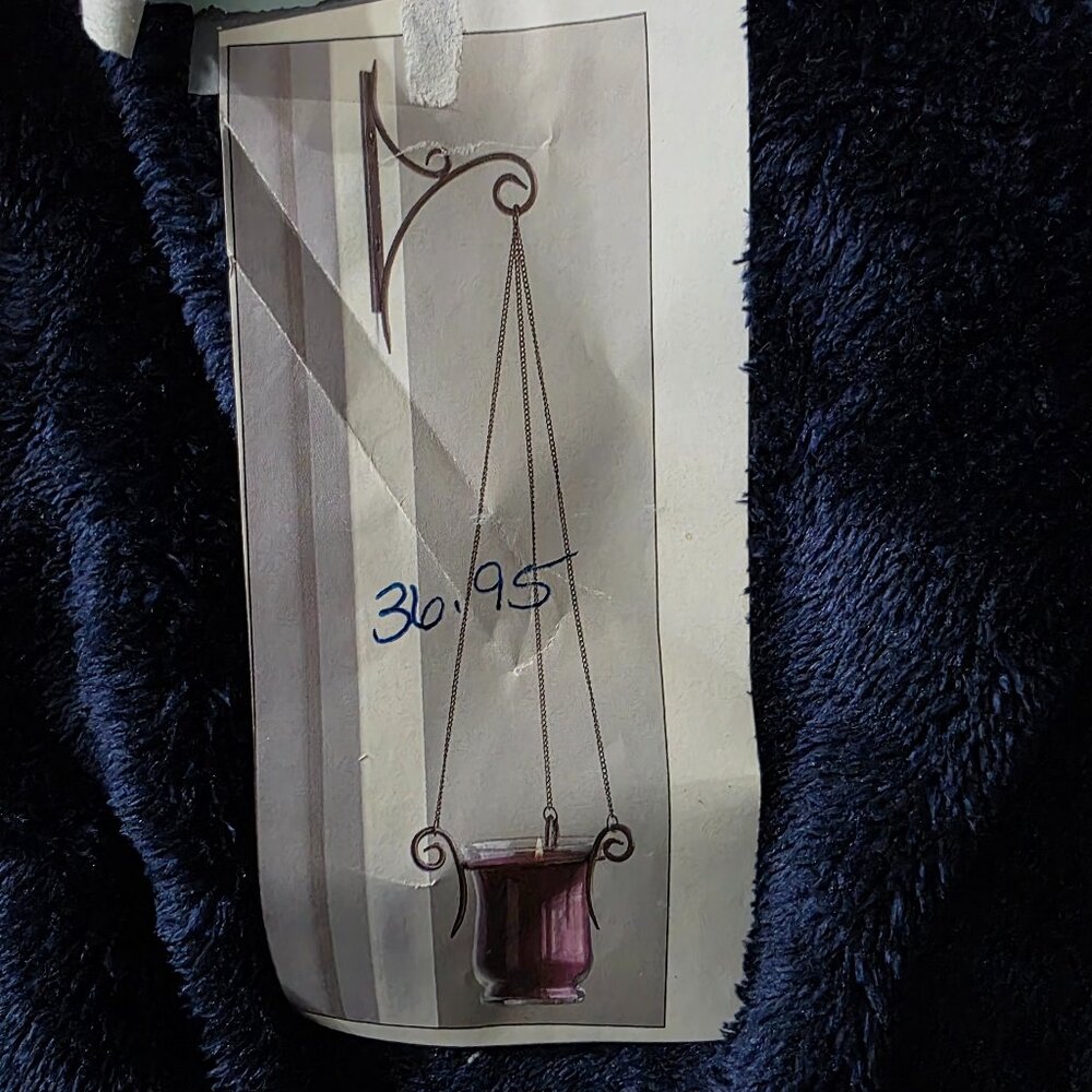 NEW PartyLite Hanging Votive Holder W/Vintage Glass Holder P9716U & HB3307G Set